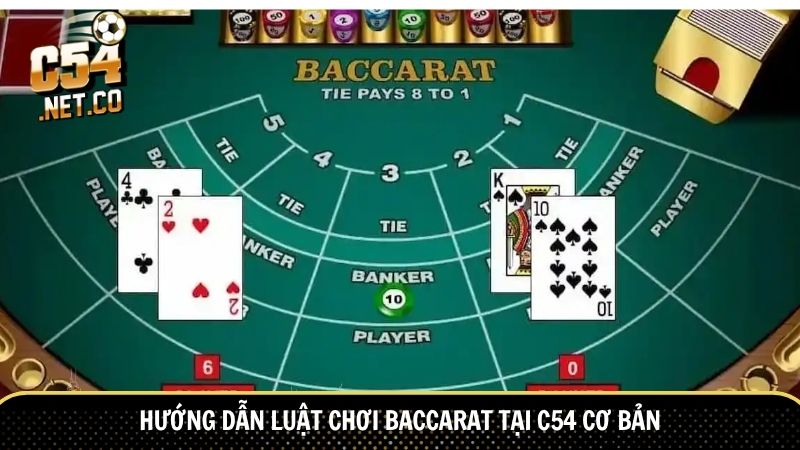 Hướng dẫn luật chơi baccarat tại C54 cơ bản
